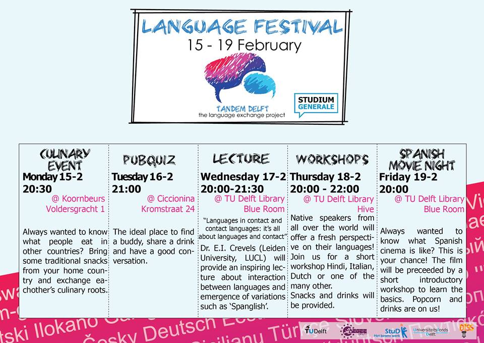 Tandem Language festival program